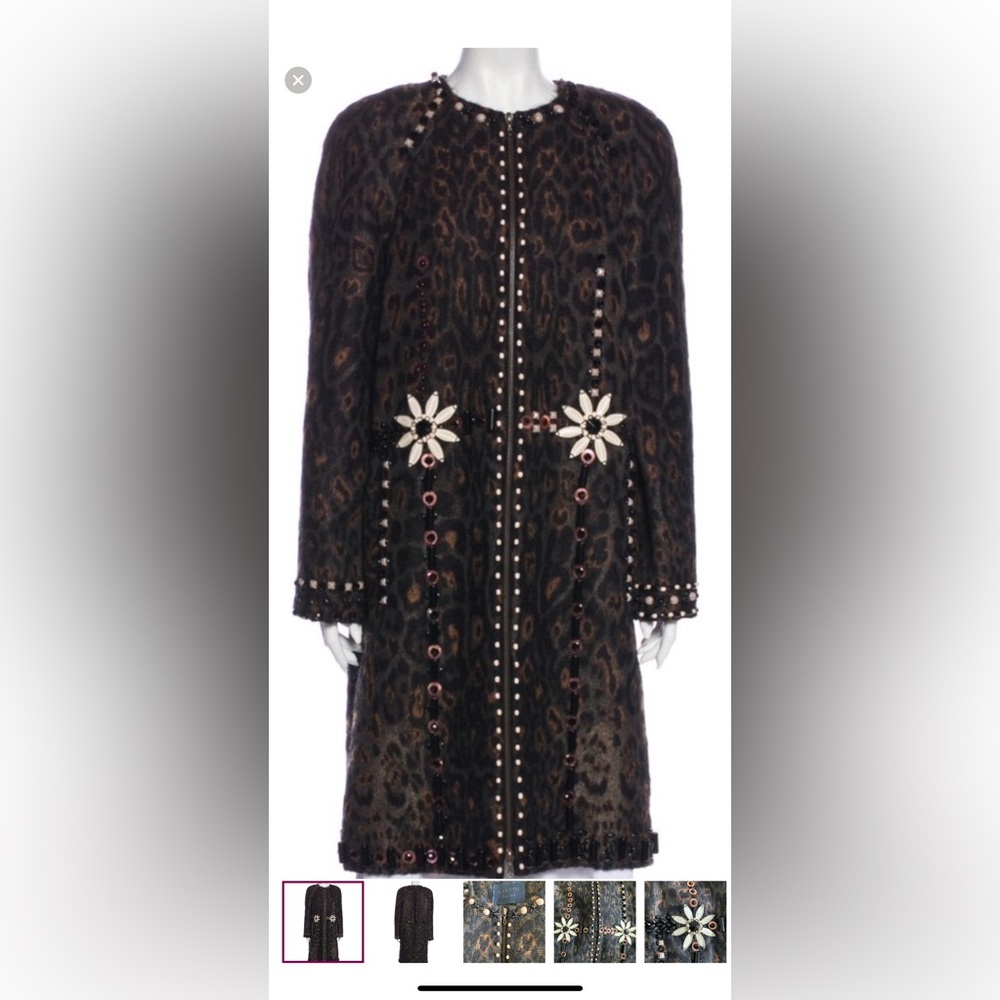 Seeking animal beaded embellished coat from LANVIN